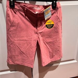 Cat & Jack Men's Quick-Dry Rose Pink Flat-Front Shorts